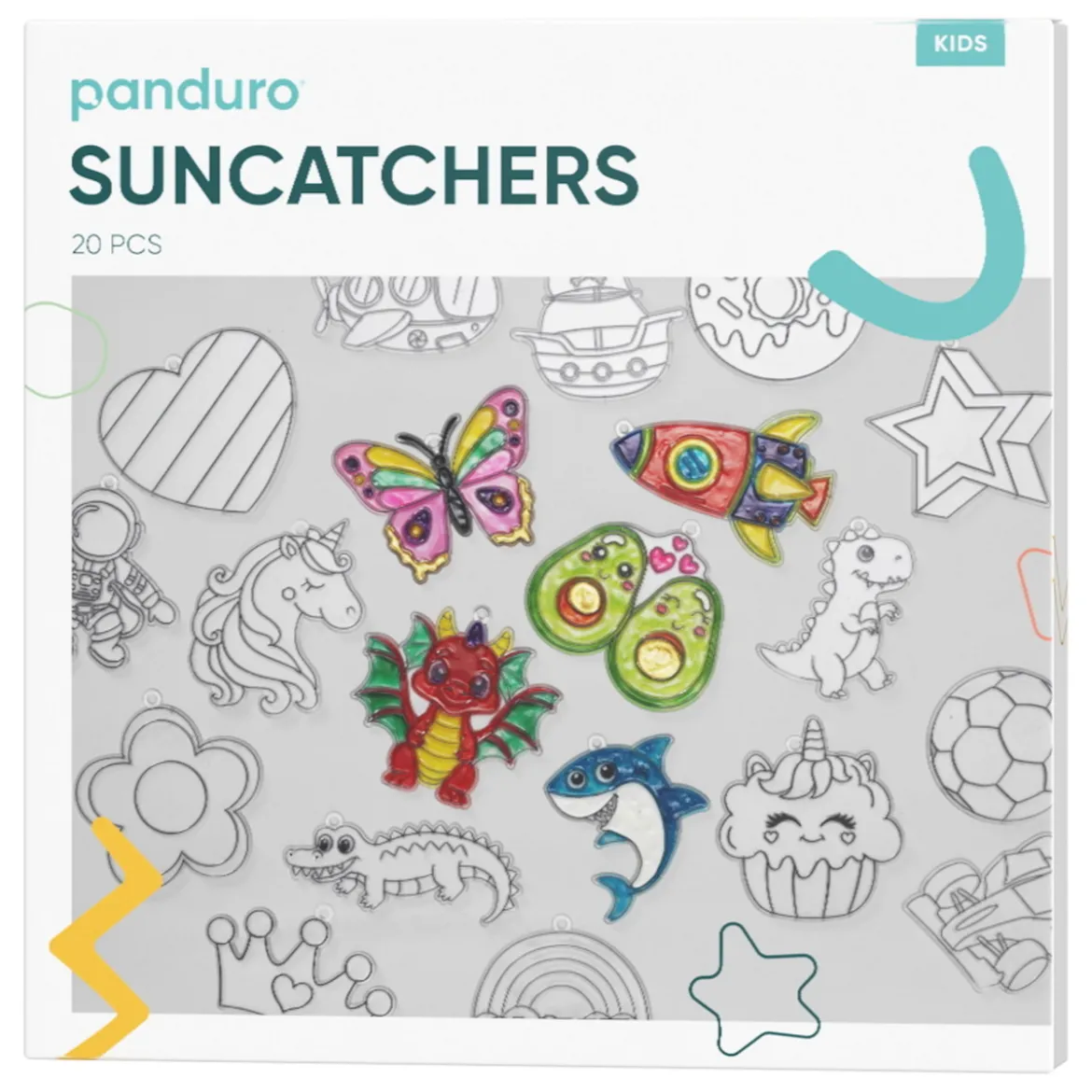 Suncatchers Mega-kit, hela 20 söta, roliga och kawaii solfångare!