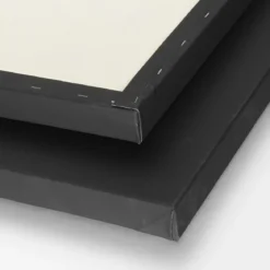 Svart djup canvas / målarduk med 3,7 cm djup – 60×60 cm