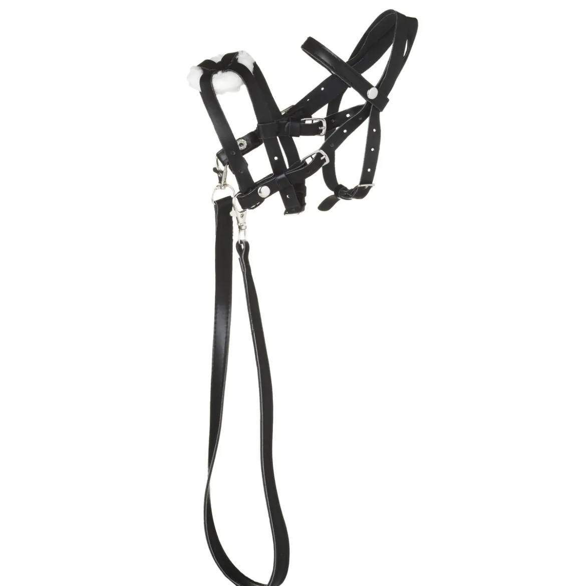 Svart träns, pullarträns till käpphäst & hobby horse