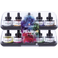 Talens Ecoline flytande vattenfärg - Mixing 10 x 30 ml