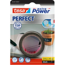 Tesa Extra Vävtejp 19mm Svart