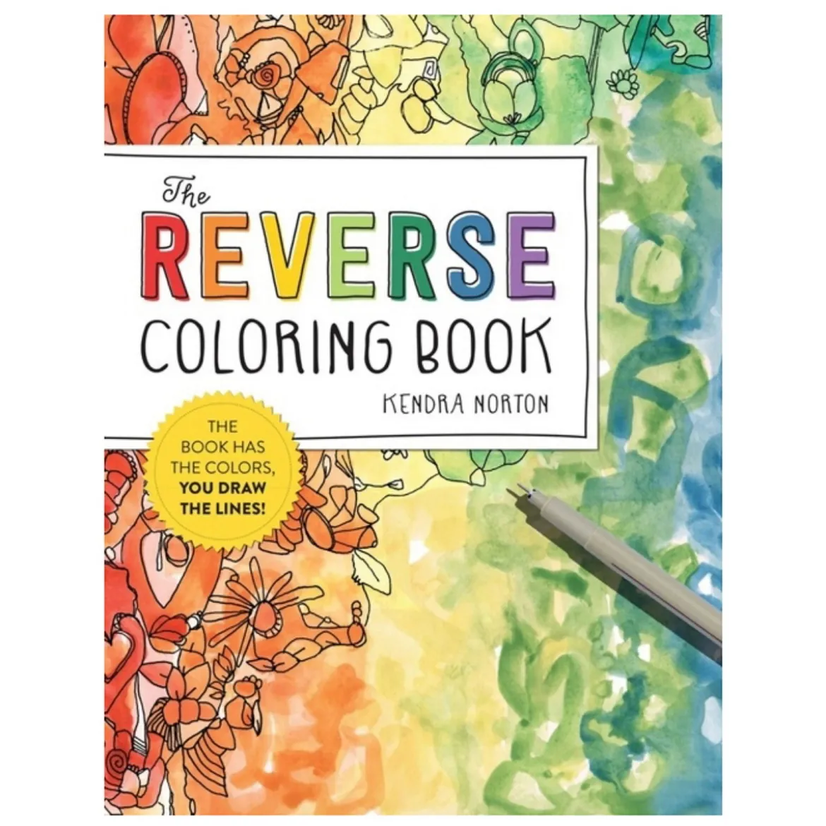 The reverse coloring book – den omvända målarboken, färglagd av Kendra Norton