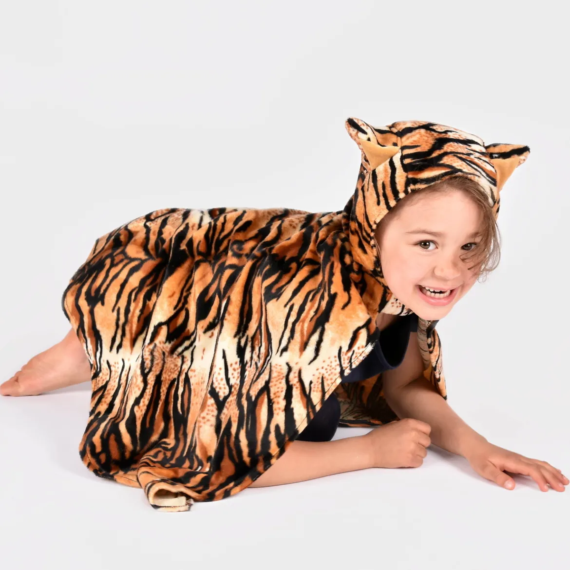 Tiger-kappa / cape (3-8 år)