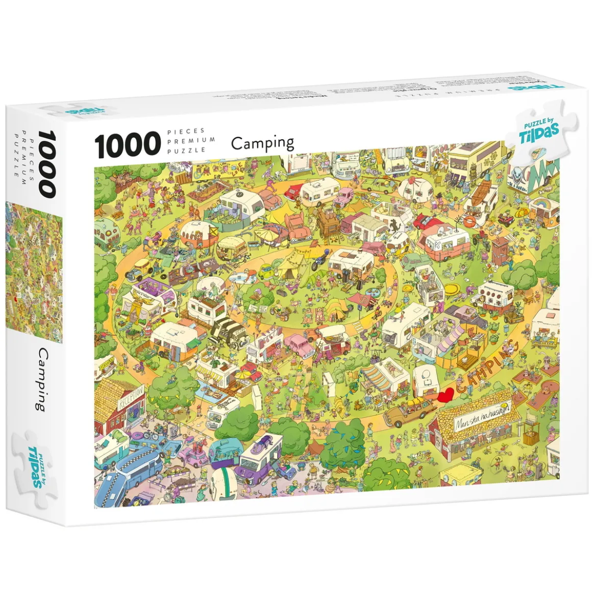 Tildas pussel 1000 Camping, 1000 bitar, 70×50 cm