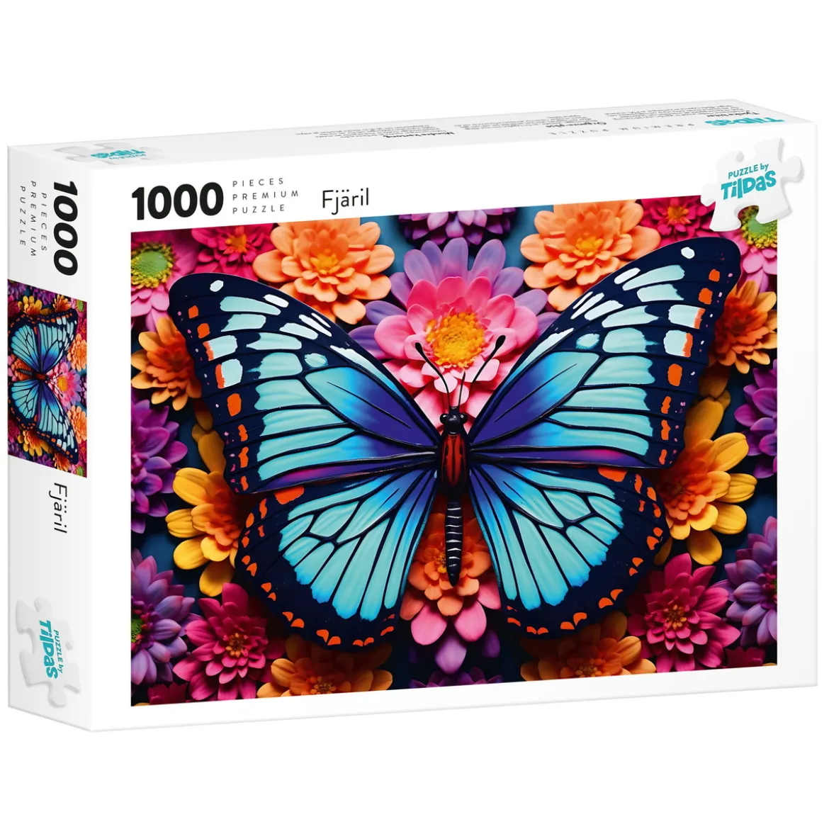 Tildas pussel 1000 Fjäril, 1000 bitar, 70×50 cm