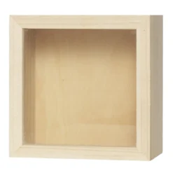 Tittskåp av trä 20x20x11 cm