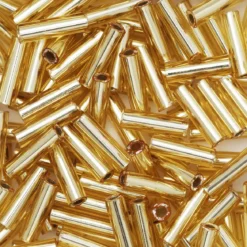 TOHO-pärlor bugle, avlånga glaspärlor 6 mm guld