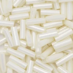 TOHO-pärlor bugle, avlånga glaspärlor 6 mm creme