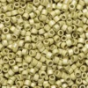 TOHO-pärlor 11/0 – gulgrön metallic matt, PF559F PF galvanized matte yellow gold