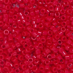 TOHO-pärlor 11/0 – ljusröd blank, 45A Opaque cherry seed