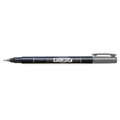 Tombow Brush Fudenosuke Hard Tip, hård penselspetspenna med grått tusch