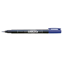 Tombow Brush Fudenosuke Hard Tip, hård penselspetspenna med blått tusch