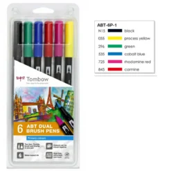 TOM set Penselpenna bas 6p