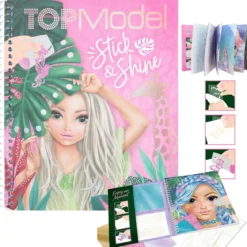 TOPModel Målarbok Stick & Shine