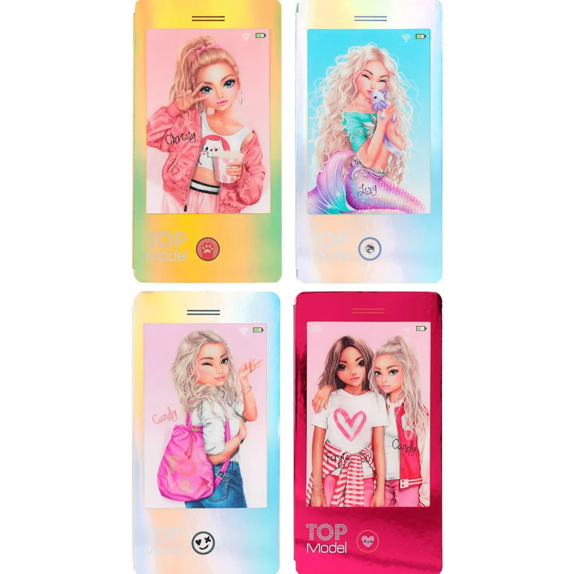 TOPModel mobilbok, 80 sidor, 7,2×13,7 cm – pris per styck, säljs assorterat online