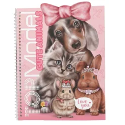TOPModel stickersbok Dress Me Up Cute Animals med 24 sidor och 7 ark med klistermärken