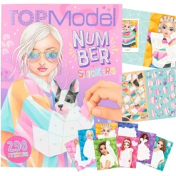 TOPModel Stickersbok med siffror