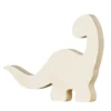 Träfigur dinosaur – höjd 12,8 cm, bredd 16,4 cm, tjocklek 1,7 cm