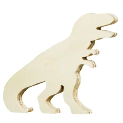 Träfigur Dinosaurie
