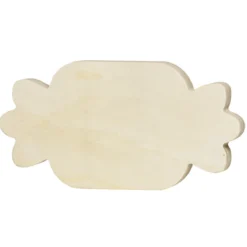 Träfigur karamell – höjd 8,5 cm, bredd 16,5 cm, tjocklek 1,7 cm
