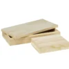 Träförvaring, två askar av trä 27,5×13,5×4 cm / 15×11×3,7 cm