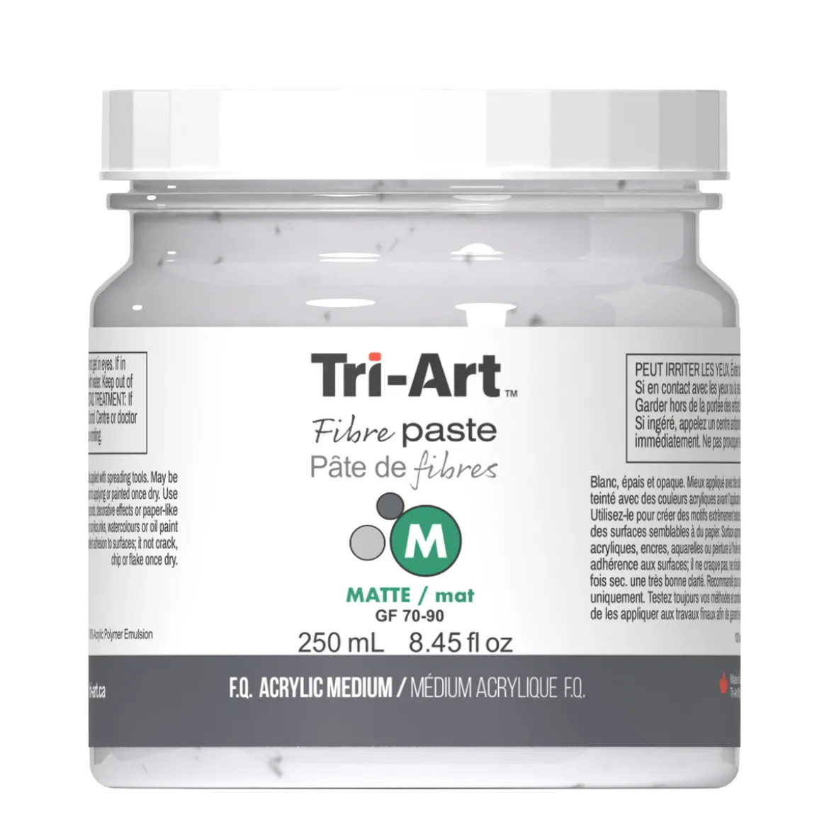 Tri-Art Fibre Medium Paste Matte 250 ml, matt fiberpasta för att bygga tjock textur