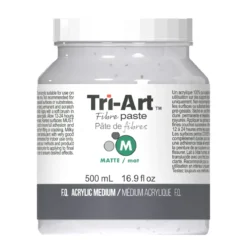 Tri-Art Fibre Medium Paste Matte 500 ml, matt fiberpasta för att bygga tjock textur