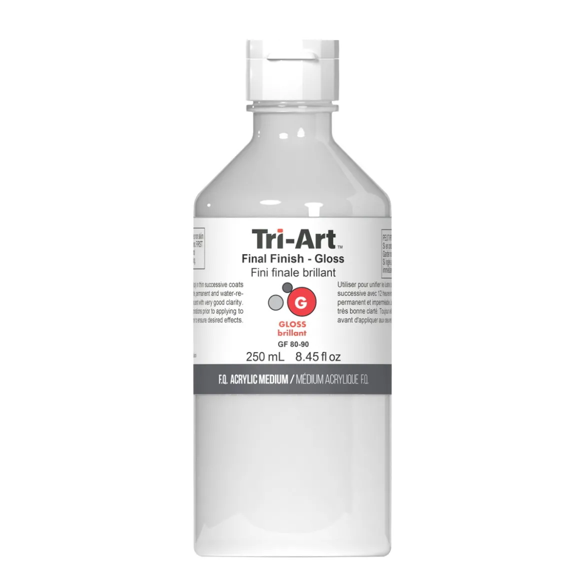 Tri-Art Final Finish Gloss 250 ml, skyddande blank lack / fernissa för akrylfärg