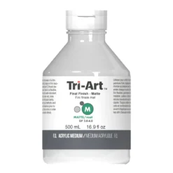 Tri-Art Final Finish Matte 500 ml, skyddande matt lack / fernissa för akrylfärg
