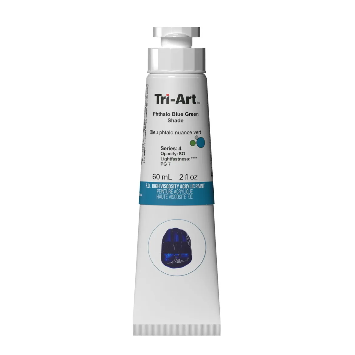 Tri-Art High Viscosity akrylfärg 60 ml Phthalo Blue Green Shade