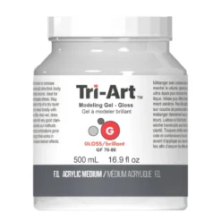 Tri-Art Modeling Gel, blank gelbaserad modelleringspasta / strukturpasta, 500 ml