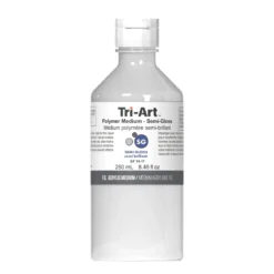 Tri-Art Polymer Medium Semi Gloss 250 ml, halvbankt förtunningsmedel för akrylfärg