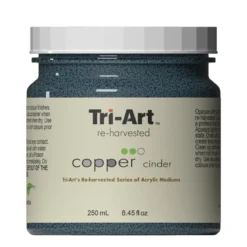 Tri-Art Reharvested Copper Cinder 250 ml, medium för textur, innehåller partiklar av koppar