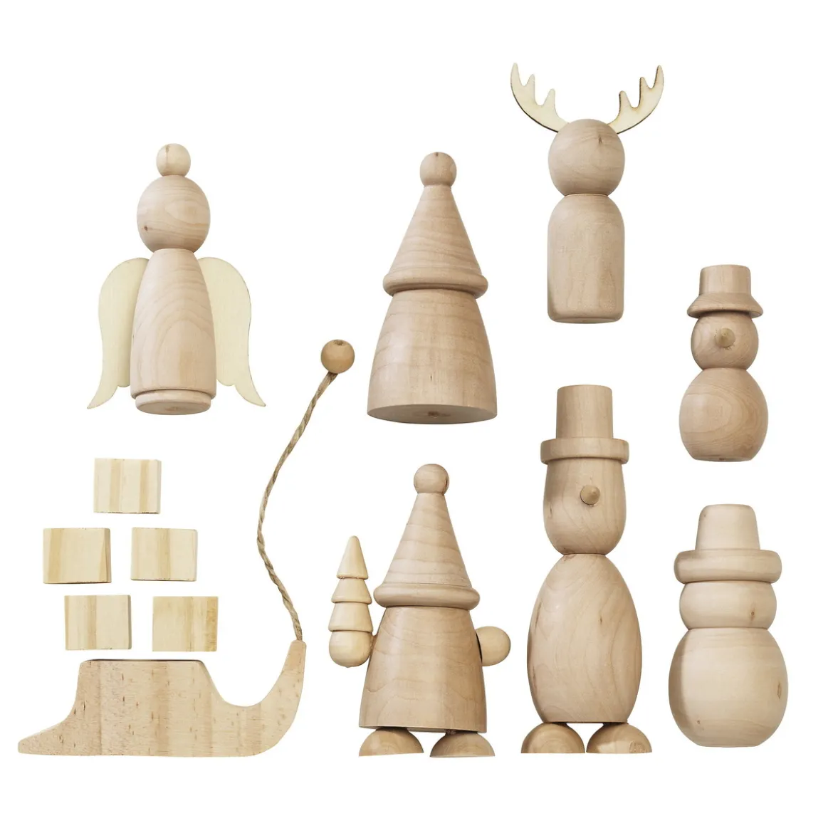 Träkropp kit julfigurer