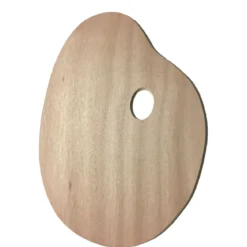 Träpalett oval 30x40 cm