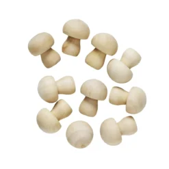 Träsvampar, omålade 10-pack. Höjd 35 mm, hatt Ø25 mm
