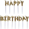 Tårtljus Happy Birthday guld