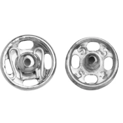 Tryckknapp 15 mm 4 st silver