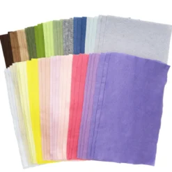Tunn & smidig polyesterfilt – 20×30 cm 60-pack, 3 av varje färg – naturnyanser och pastellfärger