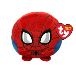 Ty Beanie Balls Puffies Spiderman Ø10 cm – klassiska spindelmannen
