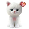 TY Beanie Boo Amelia – den söta och lite blyga vita katten, H. 15,5 cm