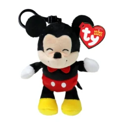 TY Beanie Boos Clip Mickey Mouse, Musse Pigg från Disney! 7×5×9 cm