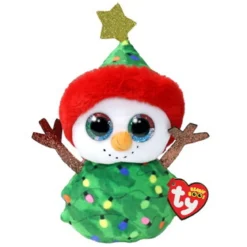 Ty Beanie Boos Garland 15,5 cm – en söt snögubbe med många detaljer