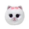 TY Beanie Bouncers Purdy – en vit katt som tycker om att studsa & gosa! Ø7,5 cm