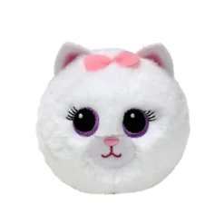 TY Beanie Bouncers Purdy – en vit katt som tycker om att studsa & gosa! Ø7,5 cm