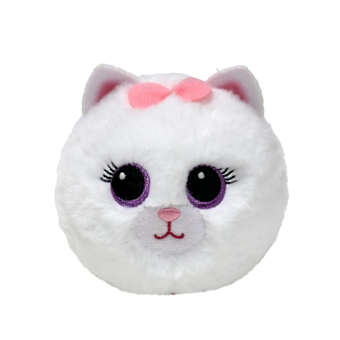 TY Beanie Bouncers Purdy – en vit katt som tycker om att studsa & gosa! Ø7,5 cm