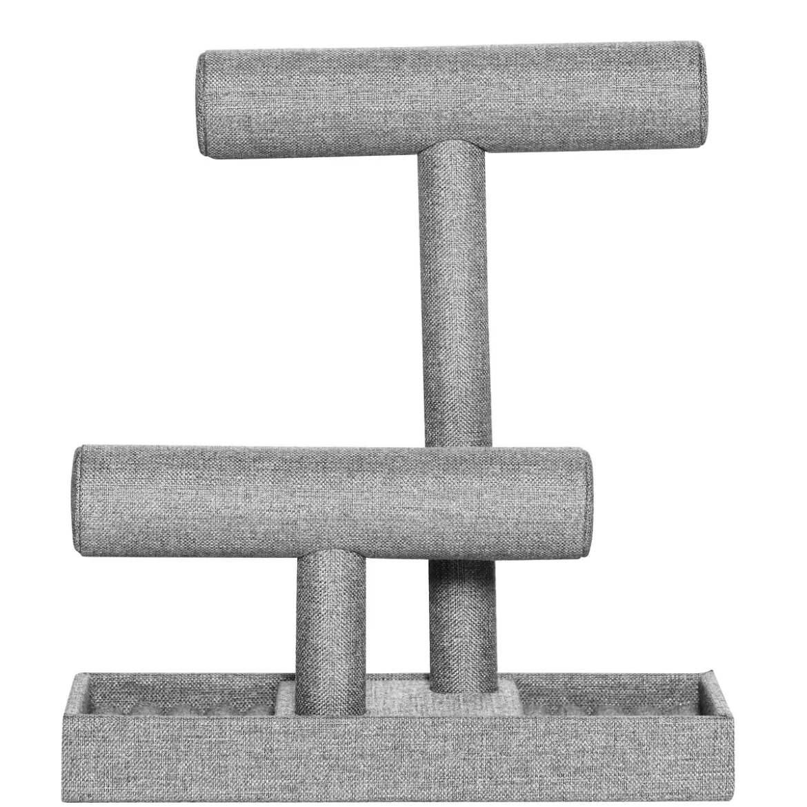 Tygklätt smyckeställ i två våningar – 25×10,5×28 cm