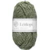 Ullgarn Istex Lettlopi 50g ljus skogsgrön – 9421 Celery green heather