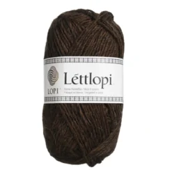 Ullgarn Istex Lettlopi 50g mörkbrun – 0867 Chocolate heather