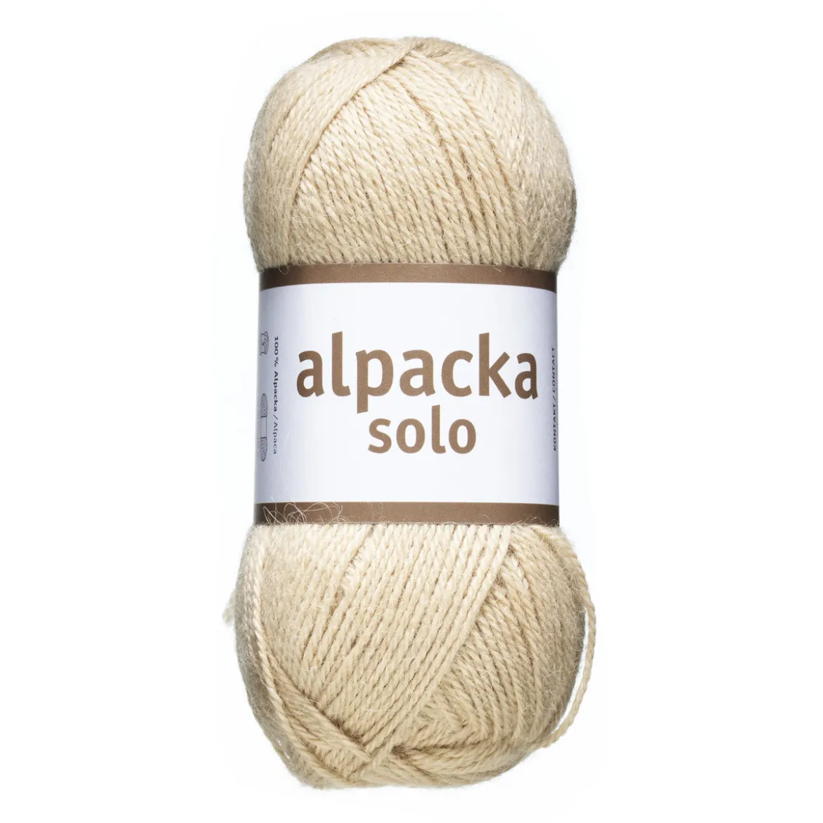 Ullgarn Järbo Alpacka Solo 50g beige – 29102 Ginger beige